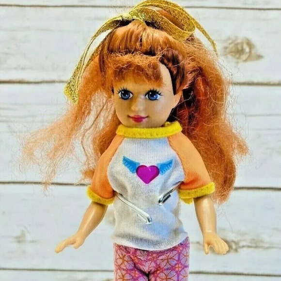 KID KORE 1992 Doll 1990 Red Hair Violet Eyes Two Piece Outfit 8" Tall - Picture 1 of 11